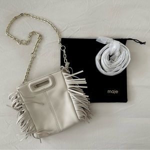 Maje Mini M Bag - Cream / Vanilla